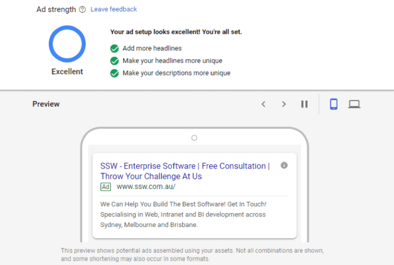 Google Docs Strength Program Optimasi Ad Strength Google Ads Menjadi Excellent – Skipjack Digital