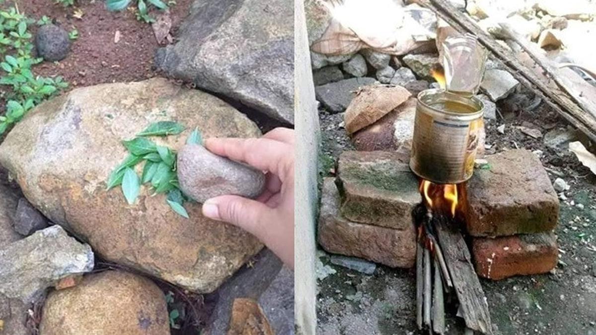 Masak masakan dengan batu