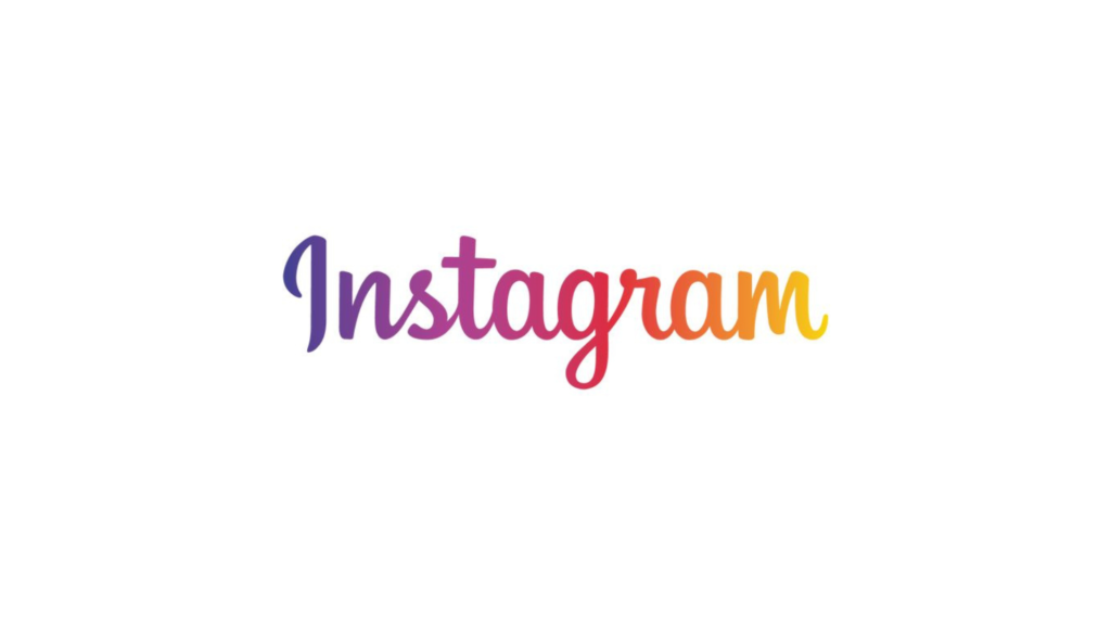 logo instagram dengan latar berwarna putih bersih