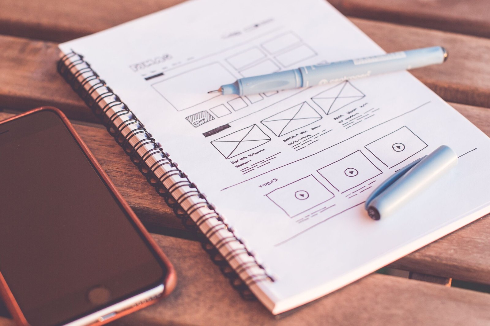 Sketsa storyboard untuk merencanakan alur video iklan pendek